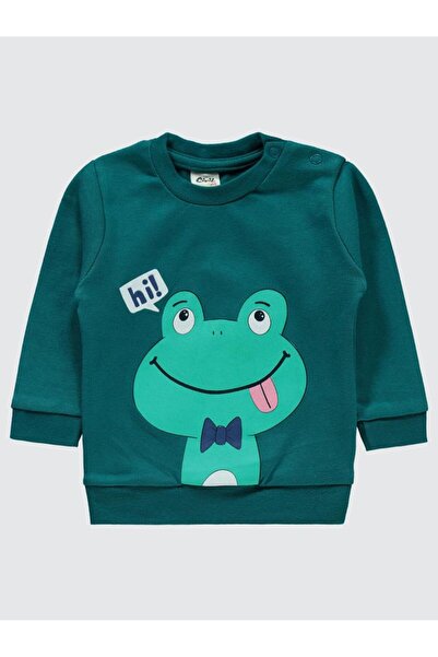 Civil Baby Béka mintás öltöny 6-18 hónapos korig - zöld 6-9 hónapos korig