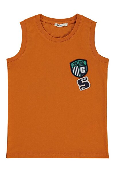 Civil Boys Μπλουζάκι για αγόρι 6-9 ετών Σκούρο Πορτοκαλί