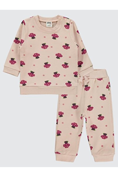 Civil Baby Mantar Empirme 6-18 Ay Takım - Pudra 18-24 Ay