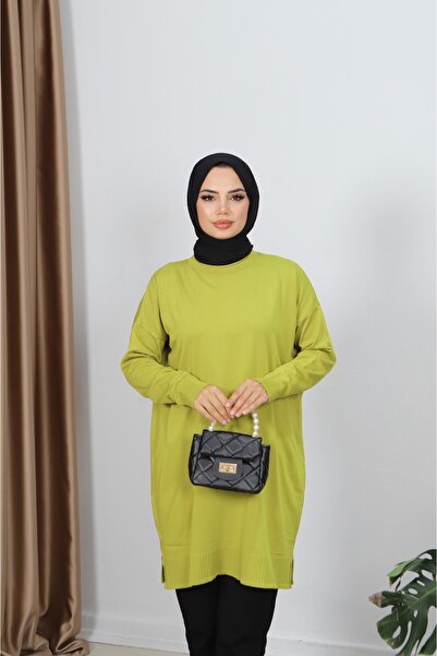 NİSUM MODA Slit Mercerized Tunic