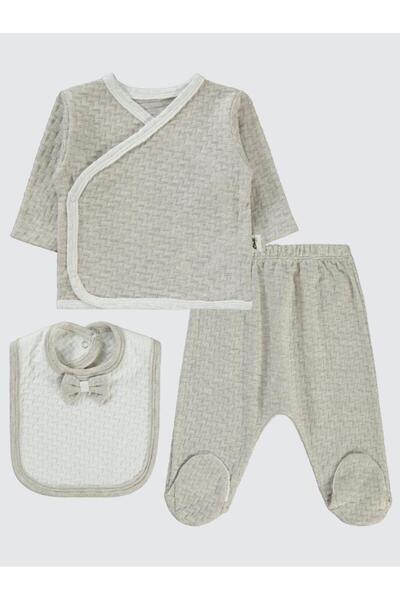 Civil Baby Seturi de body cu papion cu model - Maro 0-1 Luni