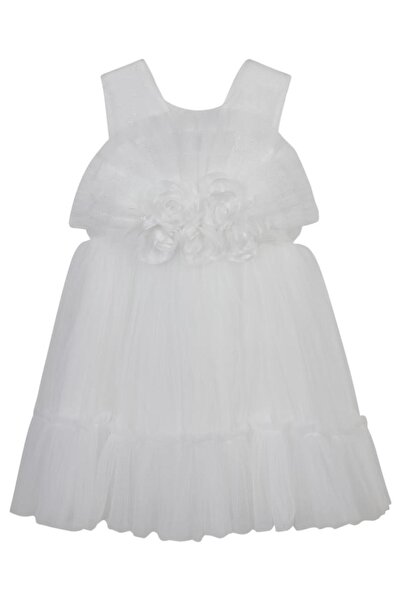 Civil Girls فستان سهرة للأطفال من 6-9 سنوات - أبيض6-7 سنوات