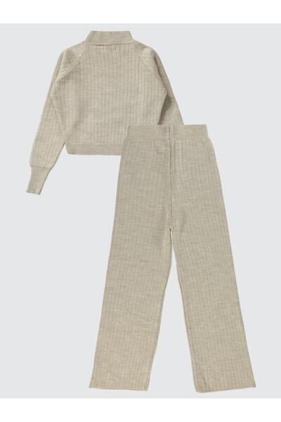 Civil Girls Crop 10-13 Years Old Set - Beige 10-11 Years Old