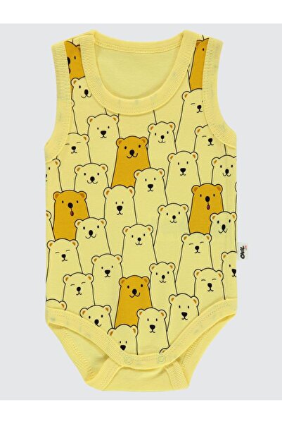 Civil Baby Teddy Bear Empirme με τύπωμα Sfr.Kol1-36 Μηνιαίο Μπάνιο με Κουμπώμ...