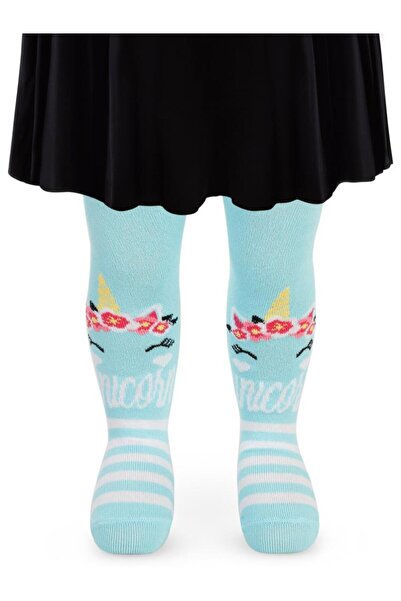 Civil Baby Unicorn 6- Baby Girl Pantyhose - Green 18 Months