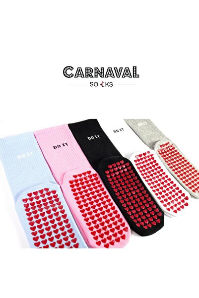 CARNAVAL SOCKS Пілатес і йога Силіконові шкарпетки з нековзною підошвою, набір з 5 пар у коробці