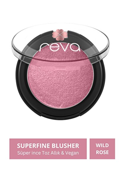 REVA Superfine Blusher Wild Rose - Süper ince Toz Allık 7,5 gr - No: 705 - Vegan & Temiz İçerik