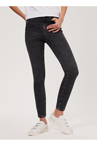 Lee Cooper JAYCEE VBL MID Yüksek Bel Dar Paça Skinny Fit Kadın Denim Pantolon 232 LCF 121010