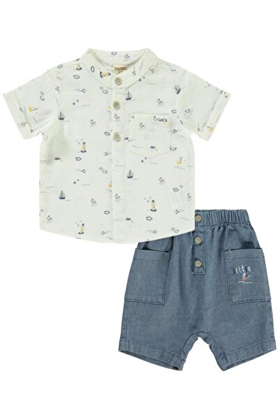 Bombili Yellow Baby Boy Shorts Suit 6-18 Months