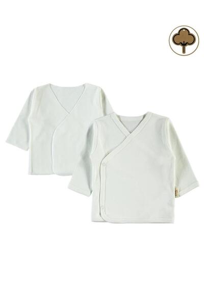 Civil Baby Боди от органичен памук, вътрешен и външен - Екру 0-1 месеца