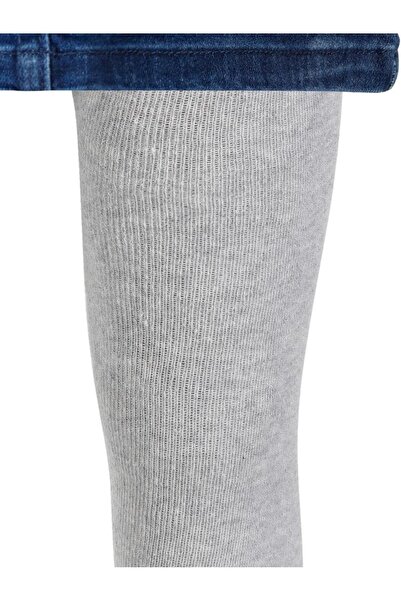 Civil Girls Basic Plain Towel 2-12 Years Old Girls' Pantyhose - Gray 12-13 Years Old