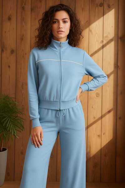 moda paketi SET DE 2 PIESE DIN TĂBĂ MODAL CU DETALIARE CU FERMETĂ - TEXTURA MOALE