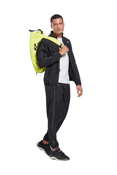 Reebok H46636 WOR TRACKSUIT Siyah Dik Yaka Normal Kalıp Erkek Eşofman Takımı
