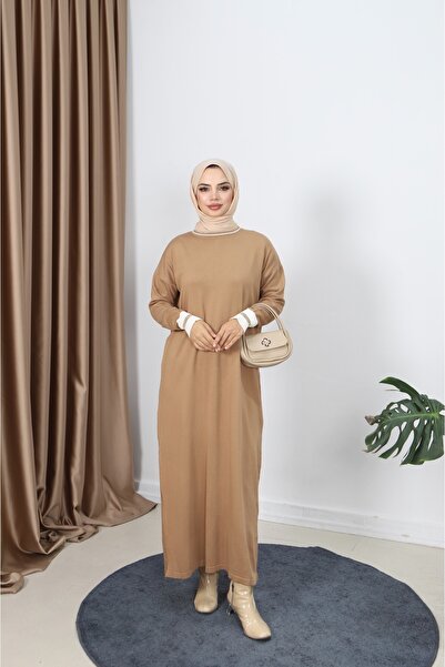 NİSUM MODA فستان مرسيريزد بتفاصيل لامعة