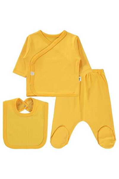 Civil Baby 3'Lü Basic Zıbın Takımları - Hardal0-1 Ay