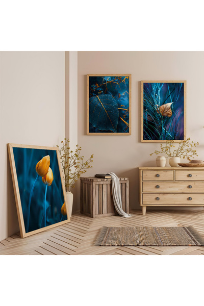 Zevahir Mobilya Dekorasyon Set de pictură din lemn cu trei piese Mystic Touch...