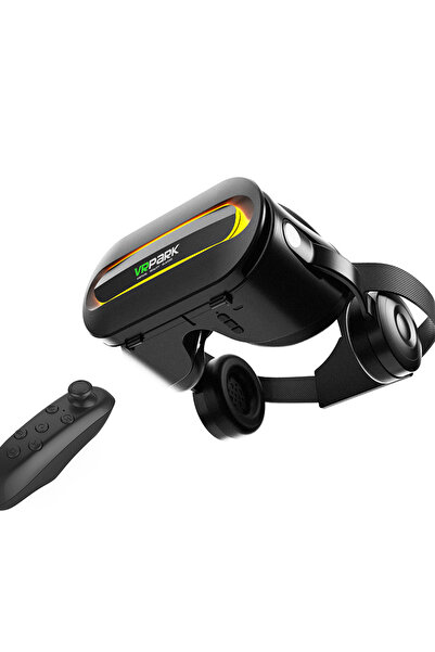 VRPARK VR Glasses VR PARK with Bluetooth Headphones, Controller, Black, Compatible with 4.7 – 6.7” inch