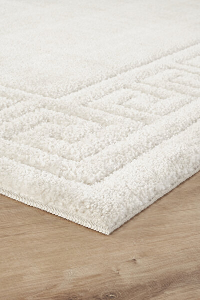 Post Halı Yumuşak Peluş Post Shaggy Sisal Halısı Krem Antrasit Oturma Odası Salon Mutfak Yoluk Halı Kilim