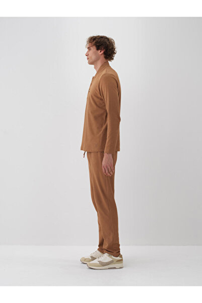 Xint Erkek Camel %100 Pamuk Basic Sweatpant