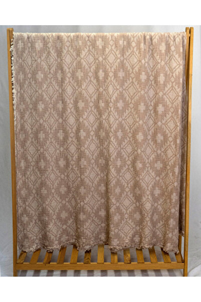 Perky Moth بطانية مفرش سرير من الموسلين العضوي من الجاكار المزخرف، 4 طبقات، م...