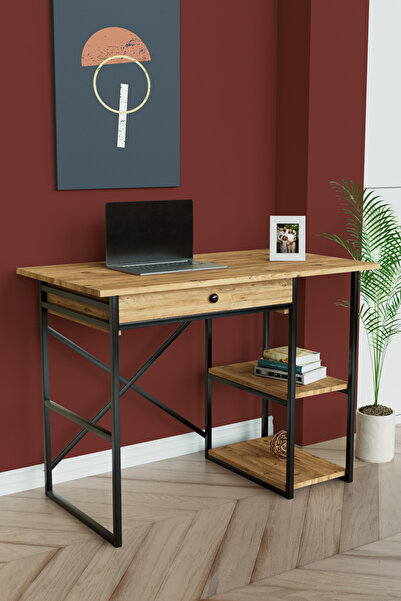 hediye kapında "celina" Çekmeceli Ve 2 Raflı Çalışma Masası 110x60 Cm