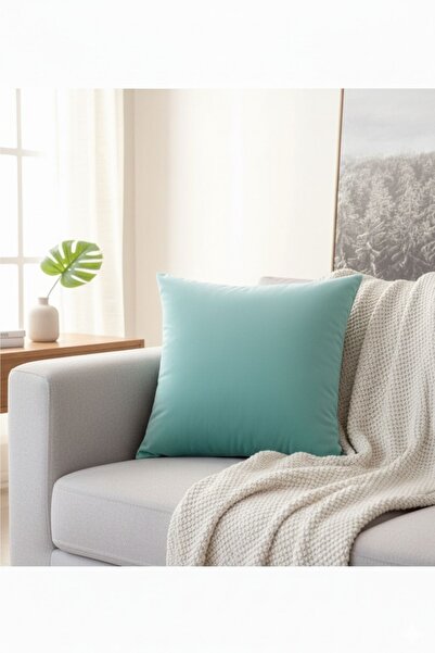 Soyoe غطاء وسادة احترافي مزخرف بلون فيروزي عادي يمكن صنعه من البانش، غطاء وسا...