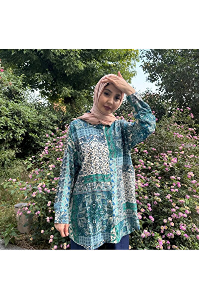 Swass Ethnic Pattern Oversize Shirt