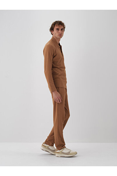 Xint Erkek Camel %100 Pamuk Basic Sweatpant