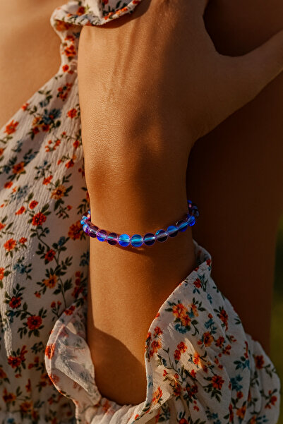 Padore Accessory Sadelikte Saklı Şifa: Mor Termal Kuvars Doğal Taş Bileklik >...