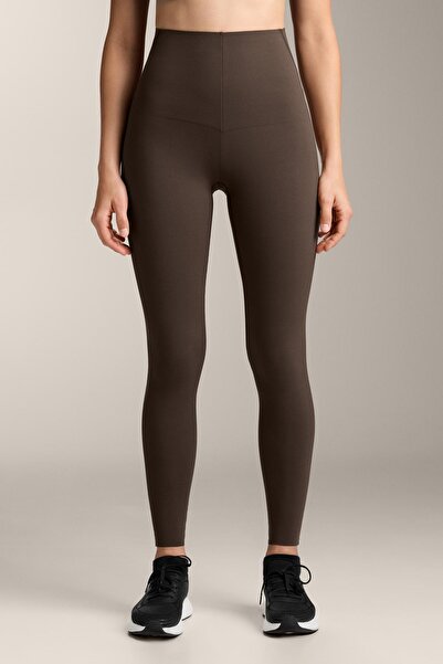 Oysho Compressive core control ankle-length leggings