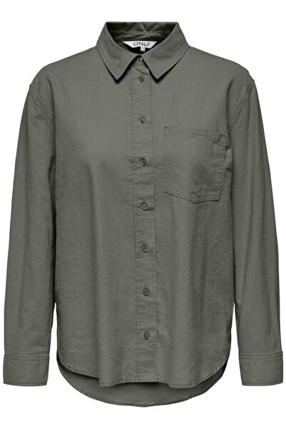 ONLY Onltokyo Life L/S Lin Bl Shirt Pnt Noos Green