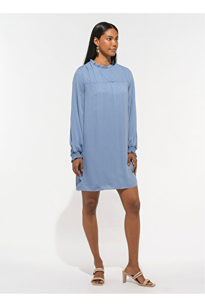 People By Fabrika Mavi Kadın Elbise PFKSS22EL0011