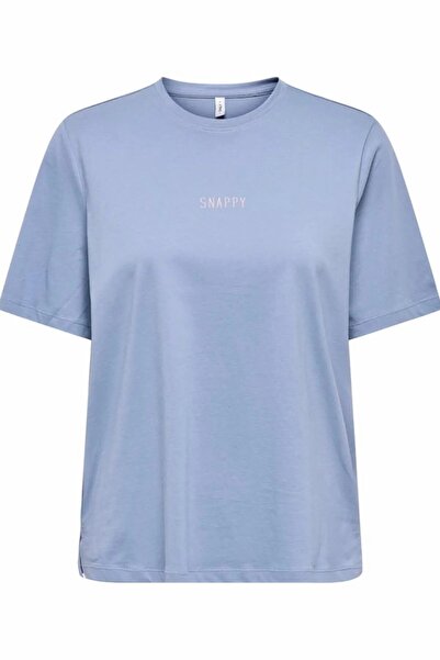 ONLY Kadin Mor Onlmoody Life S/s Word Top Box Jrs Футболка 15343277-Tempest