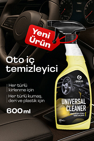 GRASS Universal Cleaner 600 ml - Araç İçi Temizlik Spreyi Koltuk, Torpido, Ko...