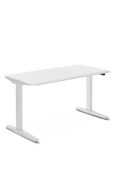 NURUS U-DO Sit&Stand Yükseklik Ayarlı Kumandalı Çalışma Masası - HDF Toz Boya Beyaz
