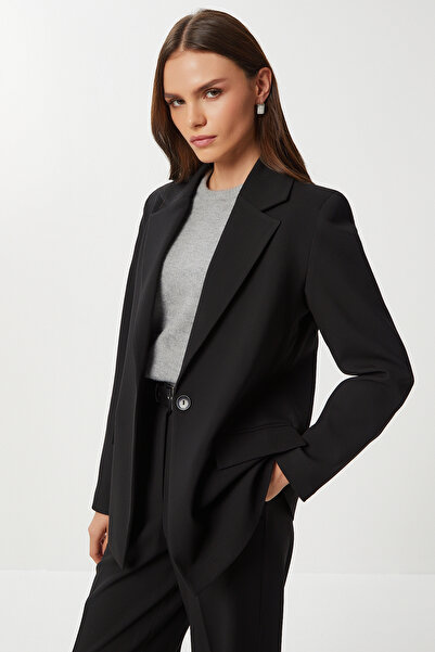 Lovelyİstanbul Pensli Pileli Poliviskon Pantolon LGP0021 SİYAH