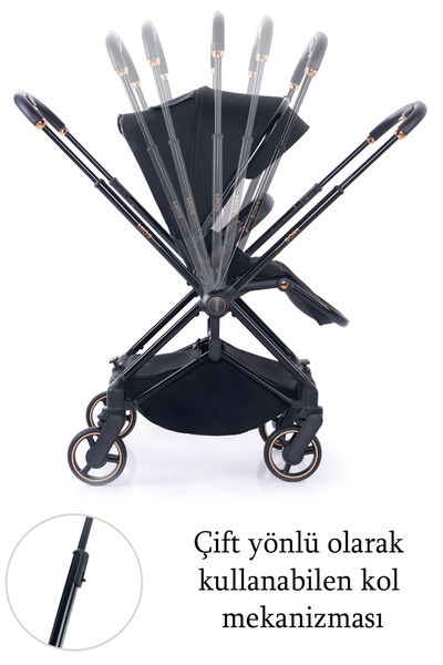 Prego Mios Premium Travel Bebek Arabası 2099 Siyah