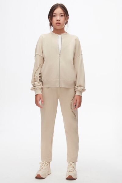 HAUSEkids بدلة رياضية للفتيات من عمر 10 إلى 16 عامًا -لون لاتيه غامق-