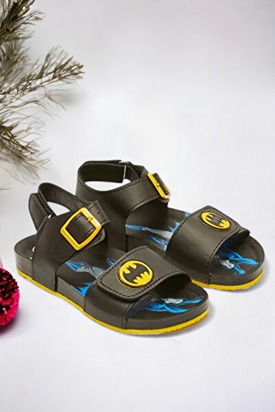 Ponchiq Printed Double Striped Velcro Boys' Sandals