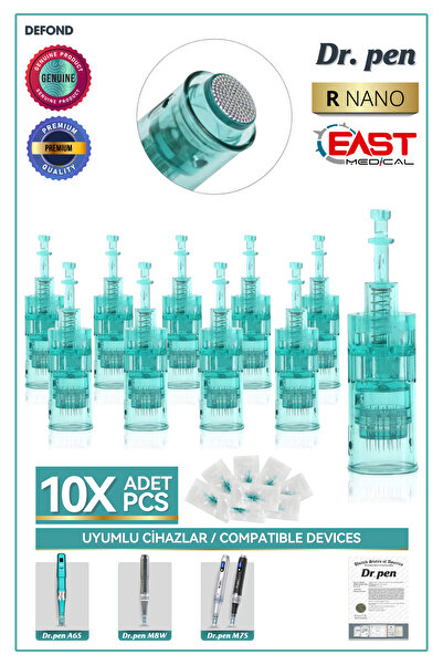 DEFOND Dr Pen A6s - M8w - M7s Orijinal Dermapen Iğnesi 10 Adet R Nano