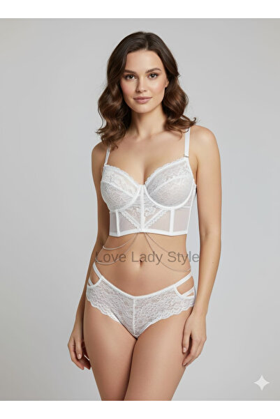 LoveLadyStyle طقم بوستير دانتيل إليجانس (WN-2500)