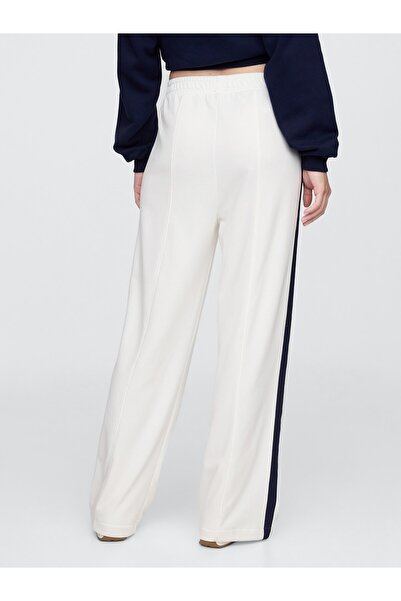 GAP Kadın Kırık Beyaz Vintage Soft Wide-Leg Gap Logo Eşofman Altı