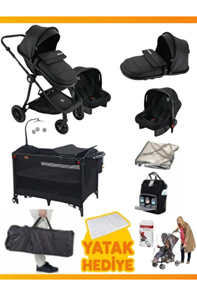 modabebekler Yeni Doğan Set 777 Travel Sistem Bebek Arabası Ve Premium Oyun P...