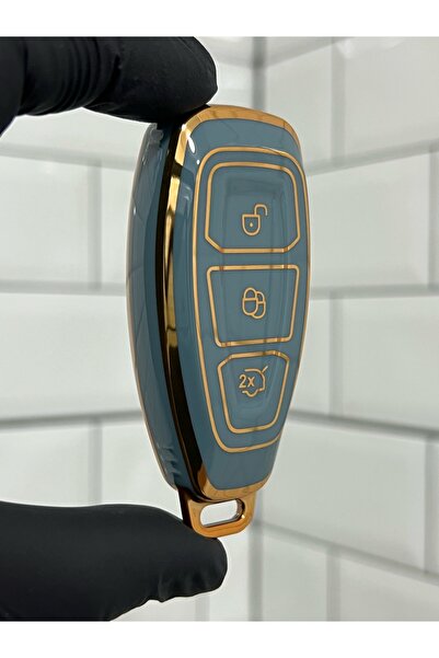 BARKAS ELEKTRONİK حافظة مفاتيح Ford Kuga Focus Mondeo Bmax Cmax Smax - رمادي ...