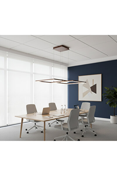 voxlamp lighting solutions Samsung Ledli Ikili Kare Sarkıt Led Avize 45x45-45x45cm