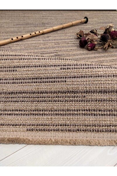 Badelya Home Kahve İskandinav Üst Kalite Bukle Yumuşak Minimalist Salon Koridor Mutfak Çocuk Oturma Odası Halısı