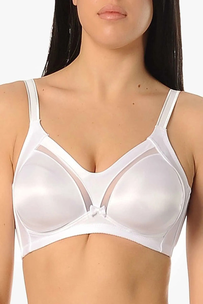 Yeni İnci Women's Non-Woven Non-Padded Tulle Detailed Adapter Bra ys1610
