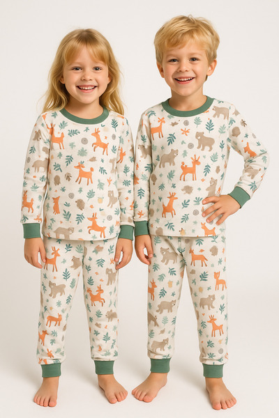 Motebarn Wear М'ятний зелений піжамний комплект для хлопчика