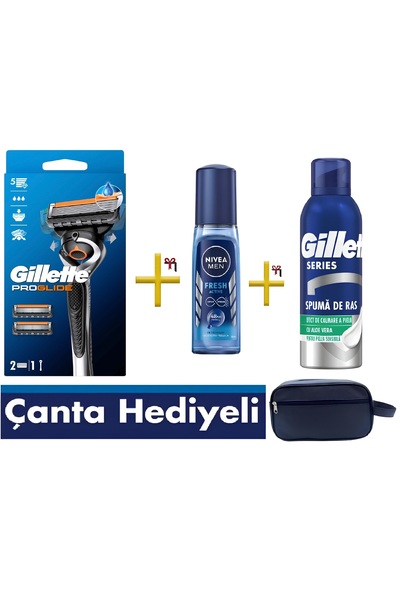 Gillette Fusion ProGlide Tıraş Makinesi , Yedek Başlığı , Erkek Deodorant , G...