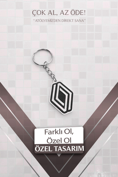 BasLab3D Renault Özel Tasarım Marka Anahtarlık – PLA Plastik Dayanıklı – Hedi...